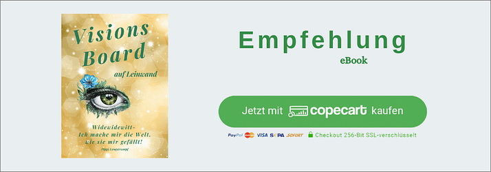 Visionsboard auf Leinwand