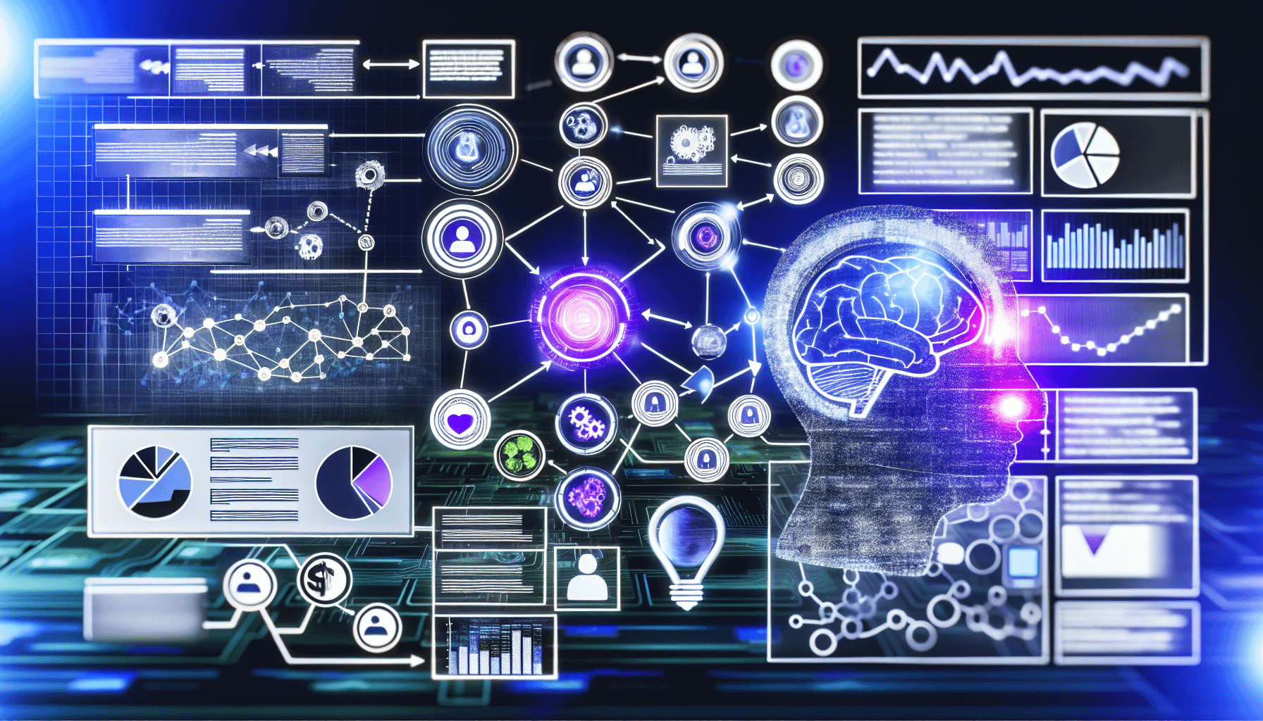 Eine Illustration, die eine Vielzahl von Strategien im Affiliate-Marketing zeigt,